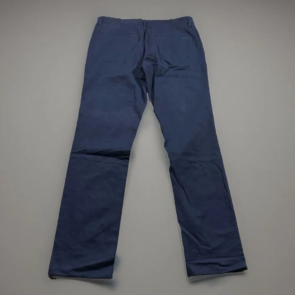 Old Navy Lived In Chino Pants Men’s 32x36 Tall Navy Casual Straight Leg New